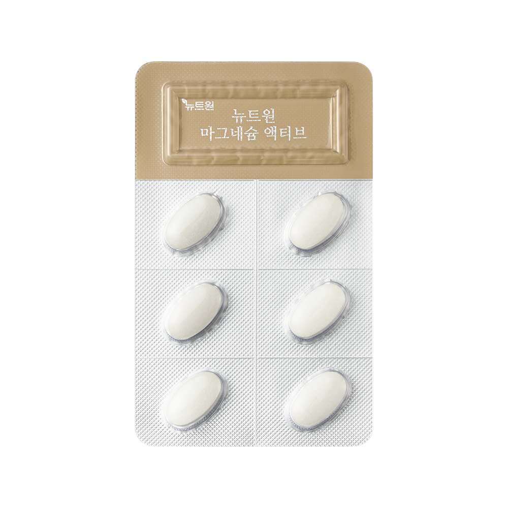 뉴트원 마그네슘 액티브 350mg 약사개발 성인 임산부 청소년 영양제 30정, 3개 이미지 4