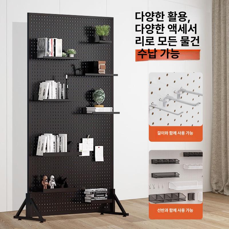 이동식 파티션 가벽 가림막 폴딩 커스텀 사이즈 원룸 간이벽 철제 우드 칸막이 - 상세 이미지 3
