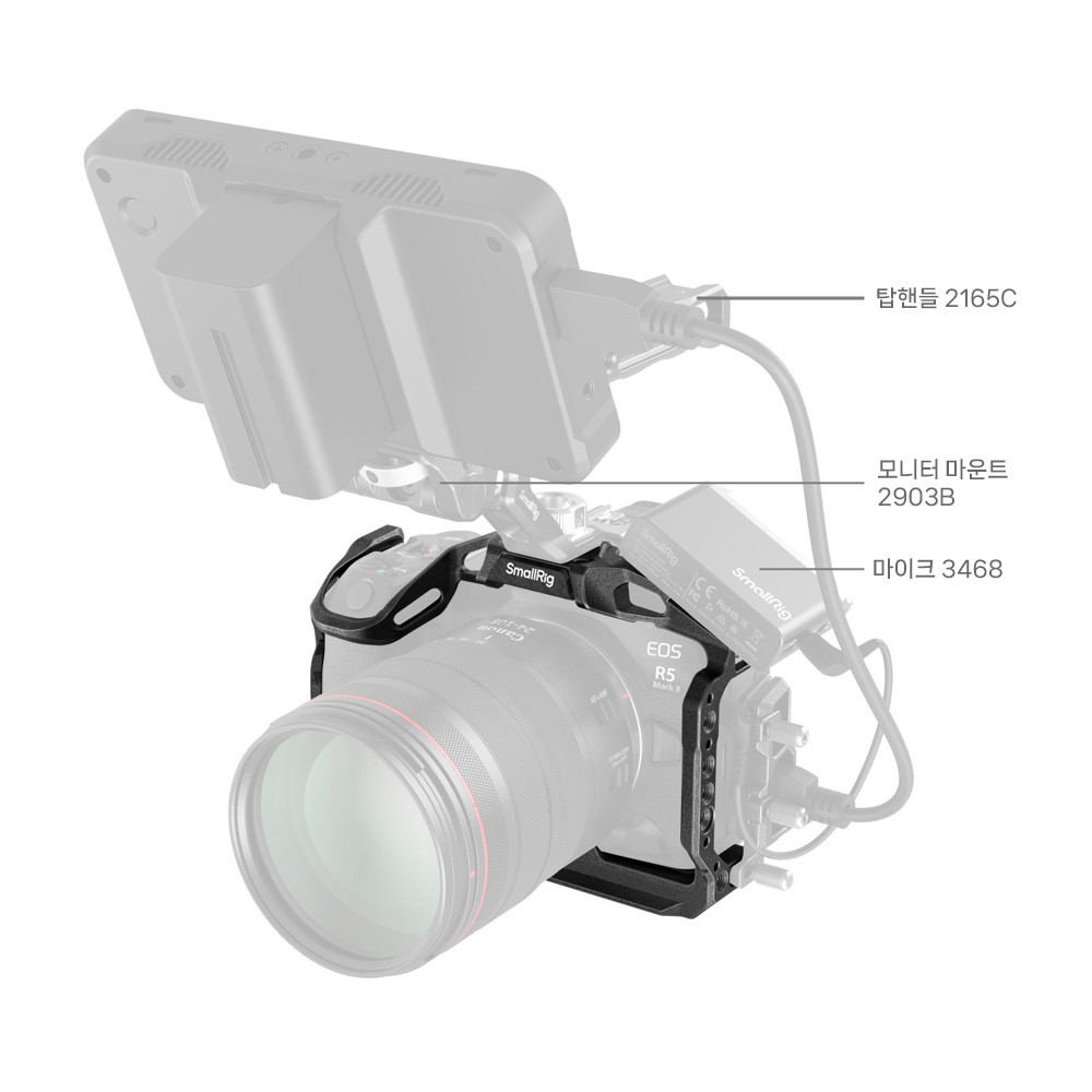 스몰리그 4975B 블랙맘바 캐논 EOS R5 Mark II 케이지 이미지 7