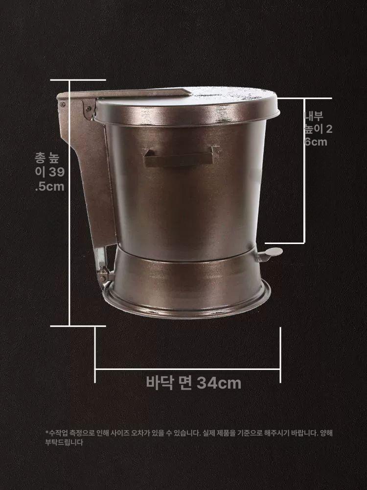 숯통 스테인리스 그릴 화로 바베큐 휴대용 운반통 오븐용 숯불통 - 상세 이미지 3