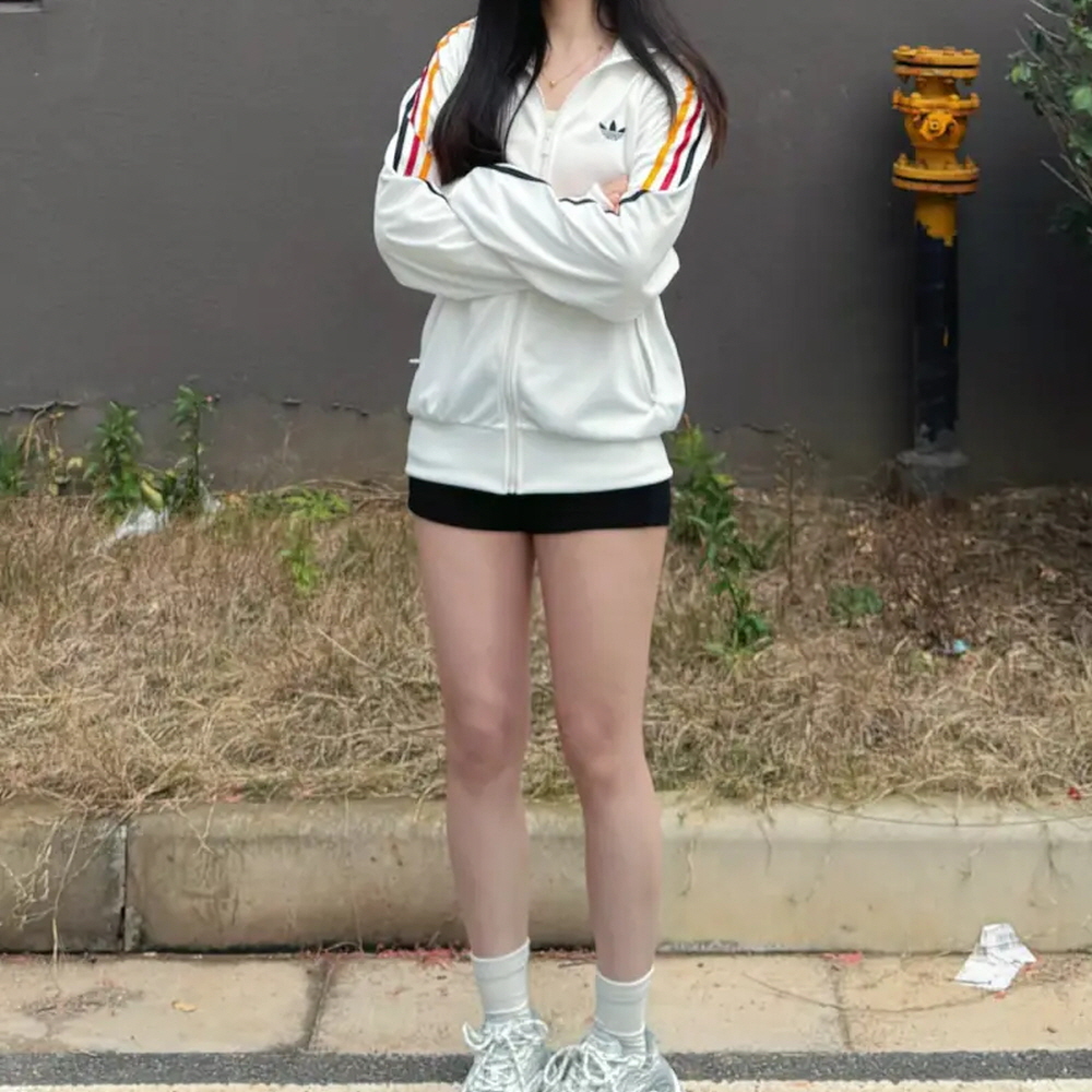 아디다스 파이어버드 삼선 트랙탑 집업 져지 자켓 재킷 화이트 KD3844 - 상세 이미지 4