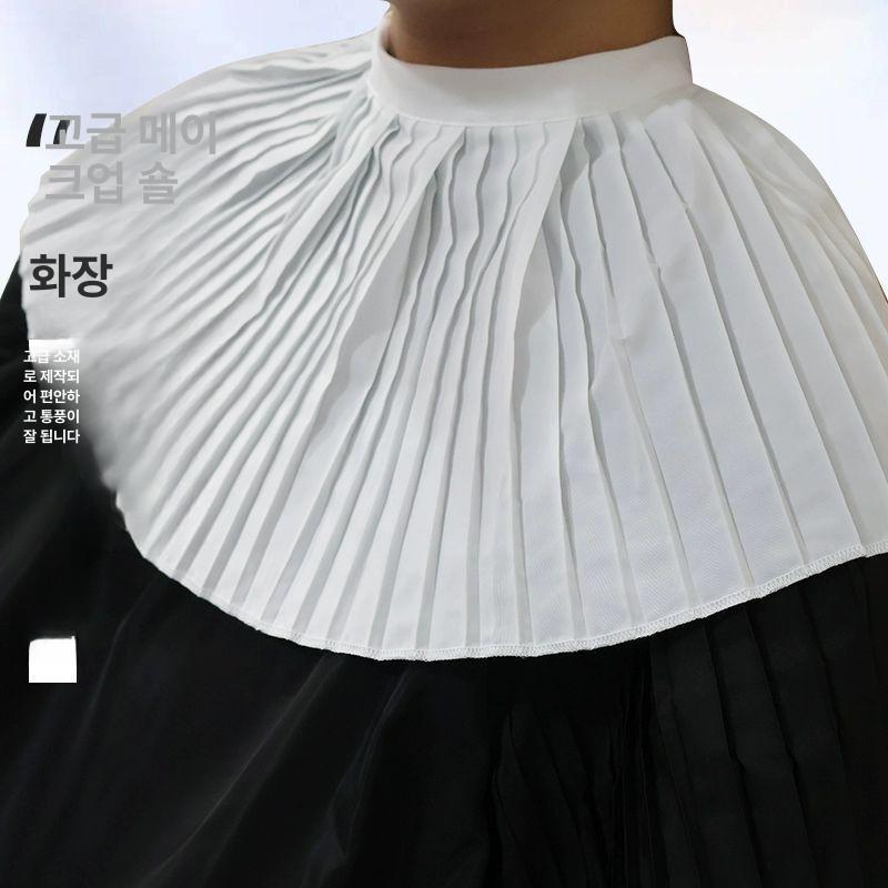 팔있는 미용가운 소매있는 헤어샵 미용실 블랙 염색보 이발소 케이프 - 상세 이미지 4