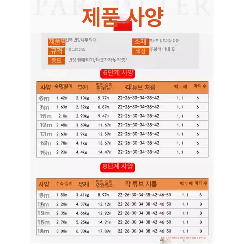 고지칼 겨우살이장대 갈고리 접이식 막대봉 장대낫 폴딩 과수원 전정용 - 상세 이미지 2