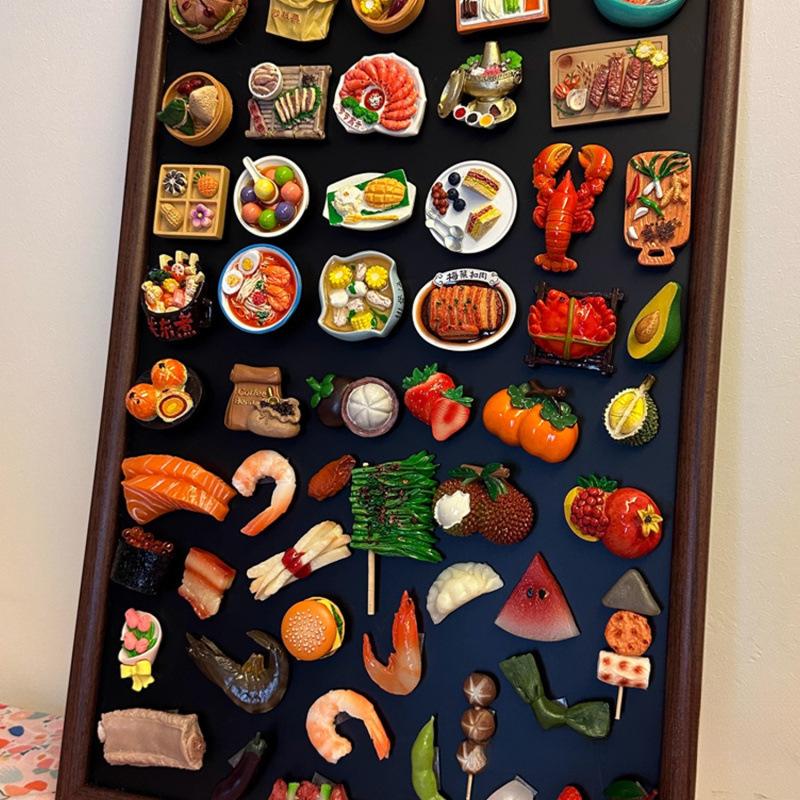 대형 자석 보드판 30x40cm 월넛원목프레임 고급 메탈 자석수집 메모보드 탁상용 벽걸이 소형 20x30cm 브라운 [사이즈 설명 참조] - 상세 이미지 4