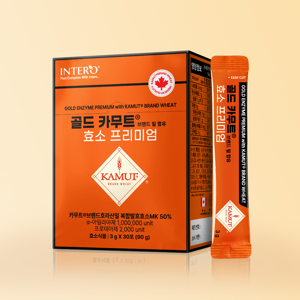 인테로 골드 카무트 효소 프리미엄 30포, 3개 - 상세 이미지 5