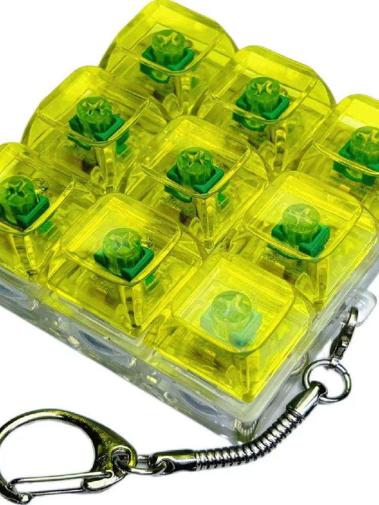 키보드 키캡 키링 LED 열쇠고리 펜던트 스트레스 해소 토이 미니키캡 유행템 - 상세 이미지 4