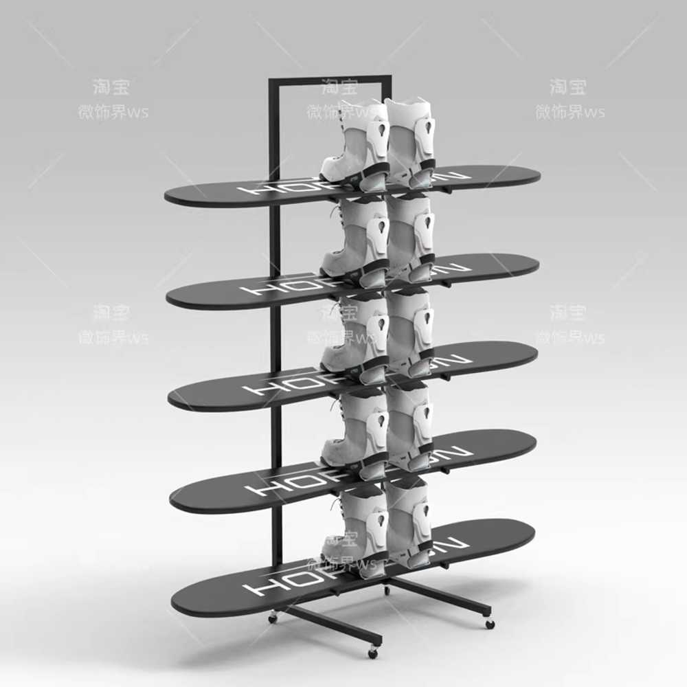 스키 거치대 전시 스노우보드 서핑보드 장비 브래킷 랙 - 상세 이미지 5