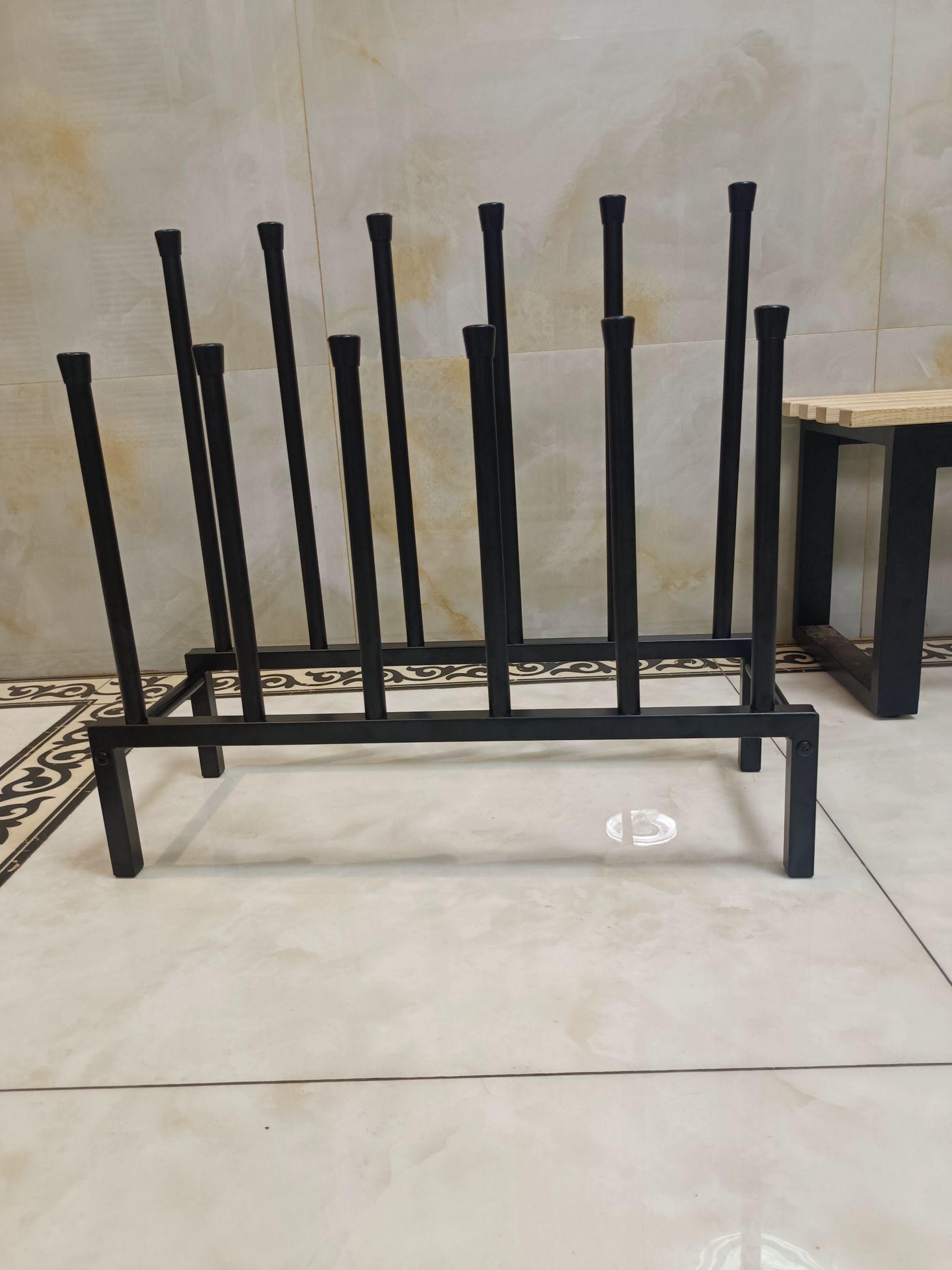 부츠 걸이대 장화 신발 건조랙 워킹화 정리 수납함 보관 거치대 44x22x60 4켤레 - 상세 이미지 5