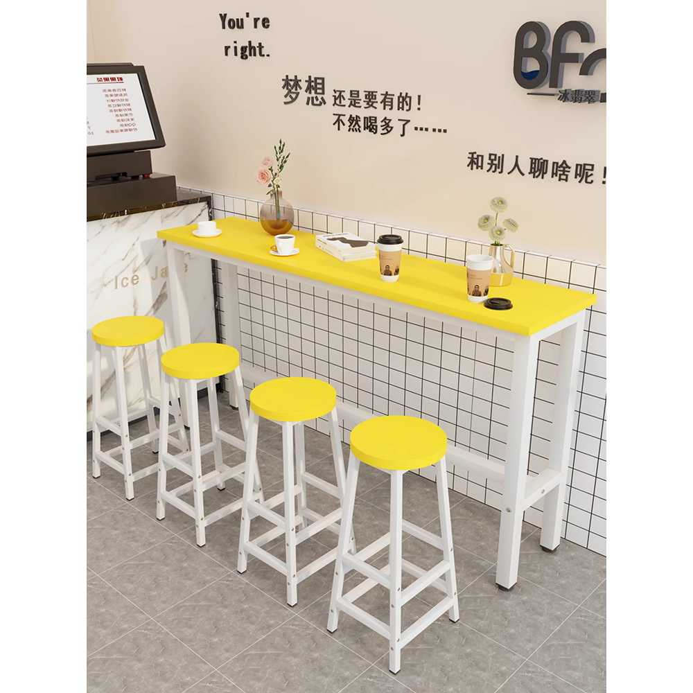 창가 바 테이블 베란다 카페 용 아일랜드 테라스 식탁 120x30x100 - 상세 이미지 4