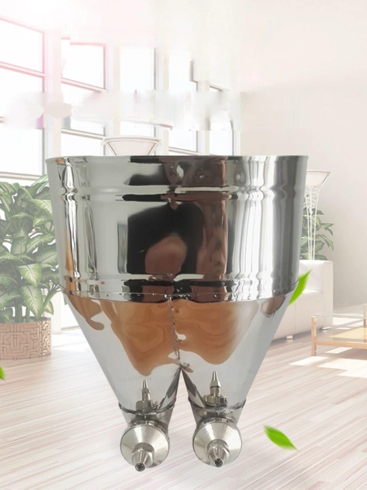 공압 분사기 쌍두건 호퍼 코팅 트윈 에어 스프레이건 도장 파우더 - 상품 이미지