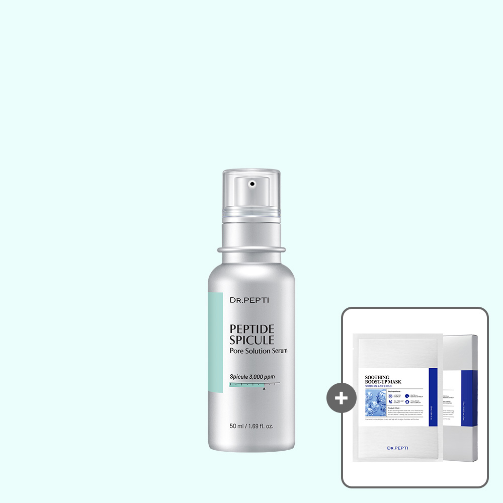 닥터펩티 펩타이드 스피큘 포어 솔루션 세럼 50ml (+수딩마스크 5매) - 상품 이미지