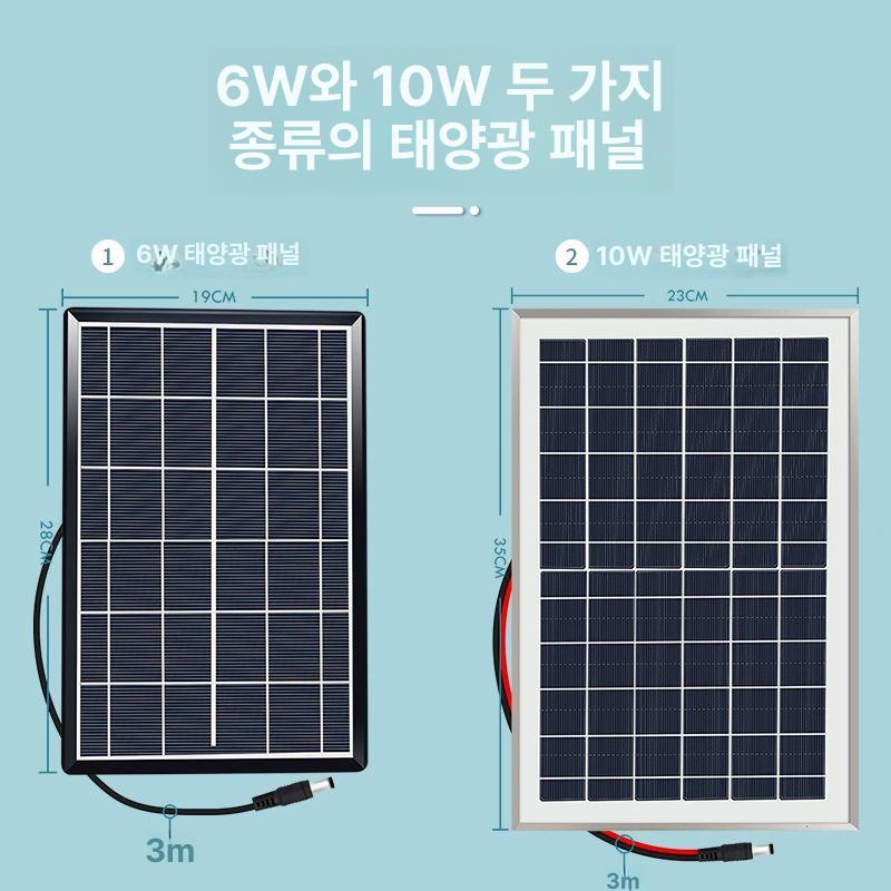 농막용 선풍기 야외 태양광 충전식 농가 솔라 캠핑용 차박용품 - 상세 이미지 2