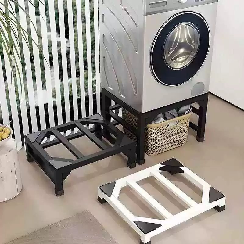 건조기 받침대 세탁기 프레임 하부 거치대 다용도실 스탠드 진주색 높이15cm 45x45 - 상품 이미지