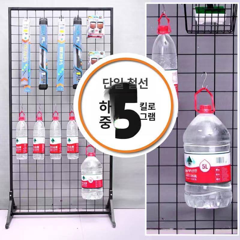바퀴 진열대 이동식 파티션 메쉬망 전시용 양면 디스플레이랙 - 상세 이미지 4