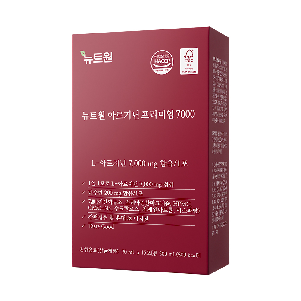 뉴트원 아르기닌 프리미엄 L 7000mg 아르지닌 타우린 아연 15포, 6개 이미지 4