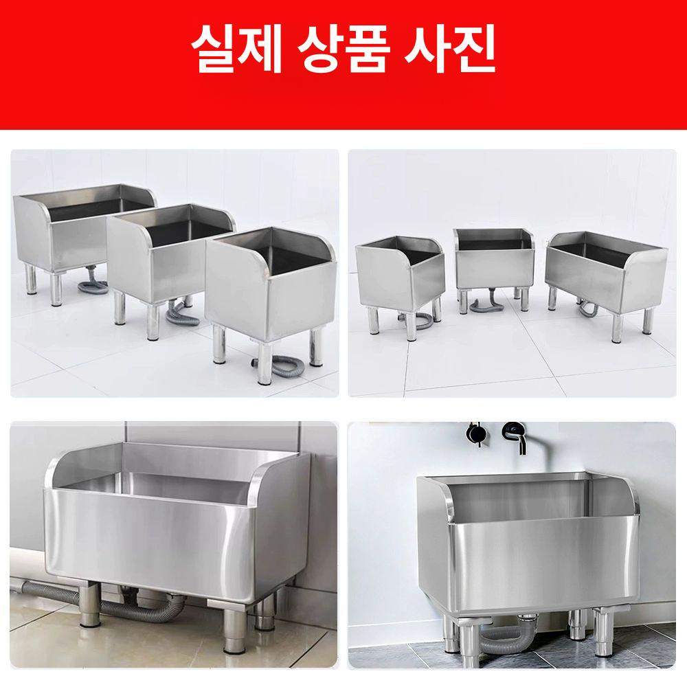 개수대 청소기 대걸레 스테인레스 야외 병원 학교 캠핑장 업소용 마포 세정대 - 상세 이미지 5