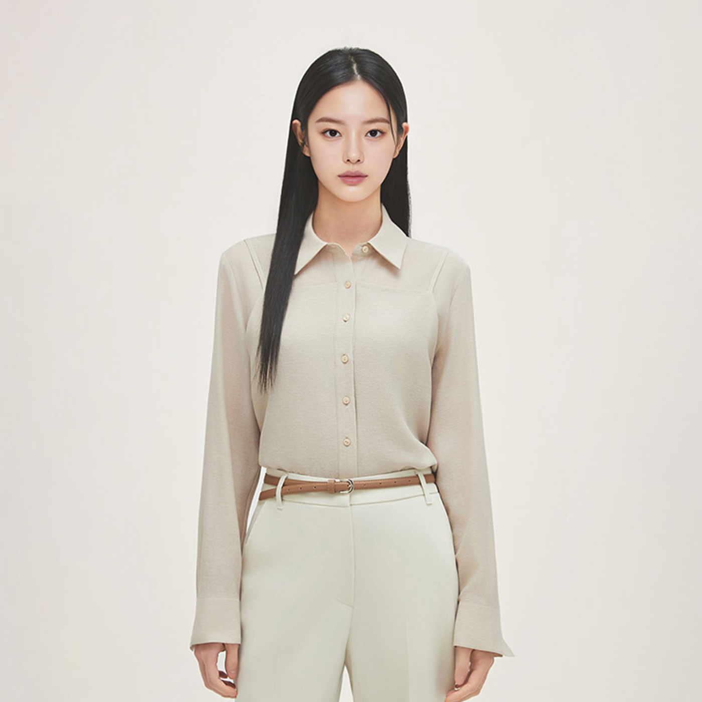 로엠 뷔스티에 레이어드 블라우스 RMBLG24R13 - 상품 이미지