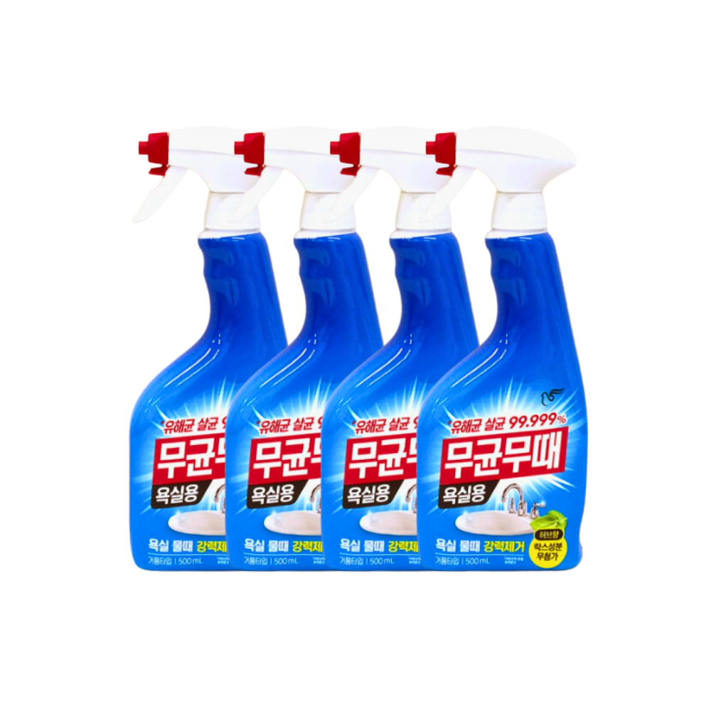 피죤 무균무때 안티박 욕실용 세정제 500ml x4개 - 상품 이미지