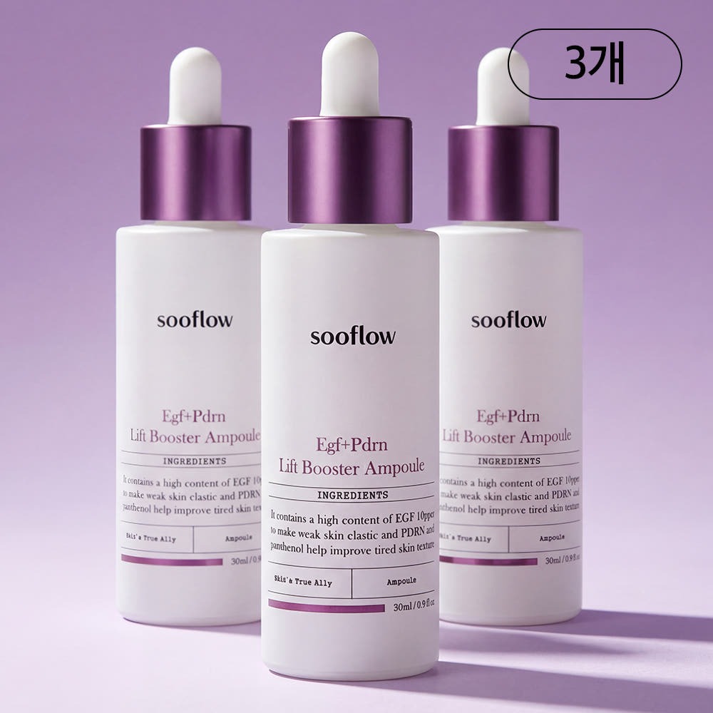 수플로우 고함량 EGF+PDRN 콜라겐 속건조 판테놀 앰플 30ml, 3개