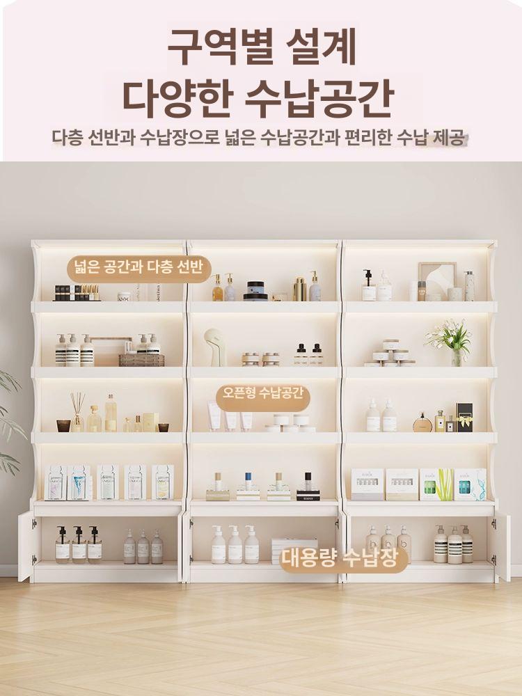 네일샵 진열대 화장품 쇼케이스 향수 매니큐어 수납장 보관함 정리함 미용실 살롱 - 상세 이미지 4