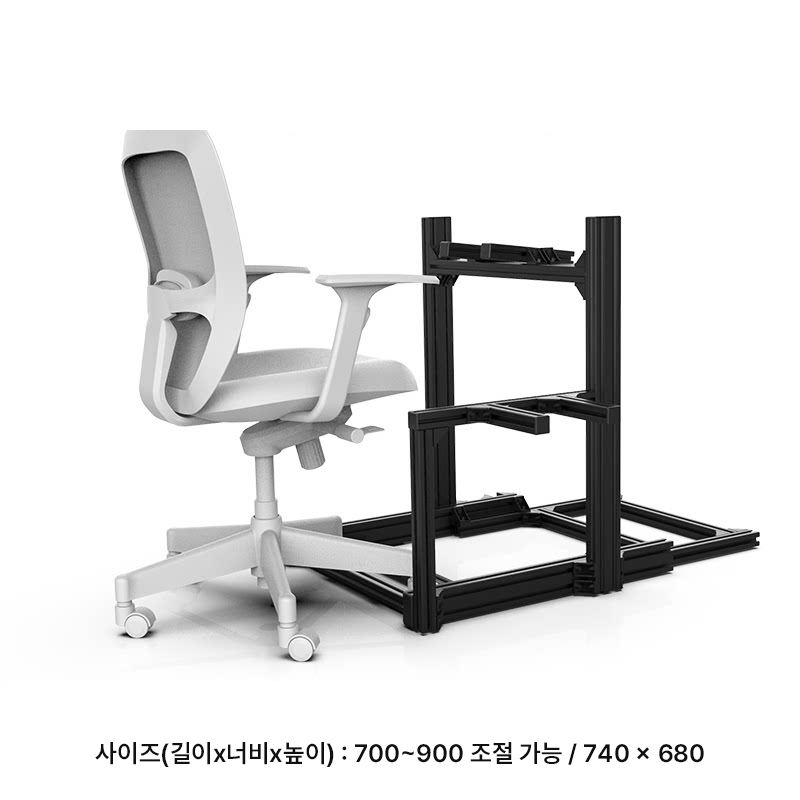 하프 레이싱휠 알루미늄 프로파일 거치대 브래킷 심레이싱 로지텍 트러스트마스터 - 상세 이미지 5