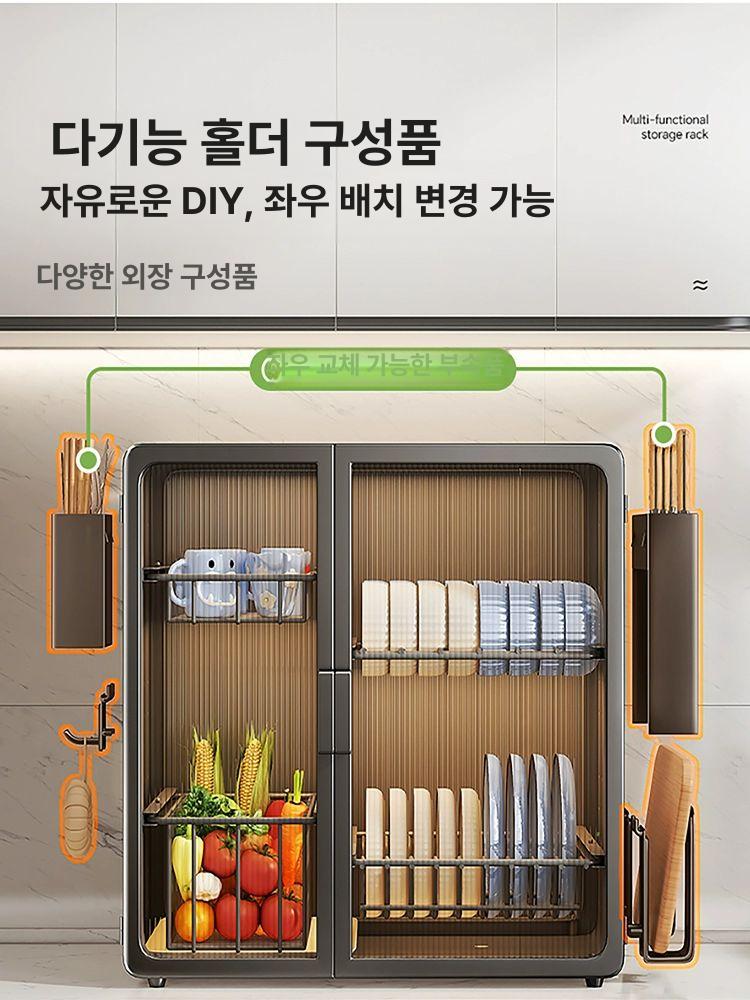 접이식 건조대 레트로 식기 그릇 수납 보관 랙 설거지 물받이 싱크 정리 - 상세 이미지 5