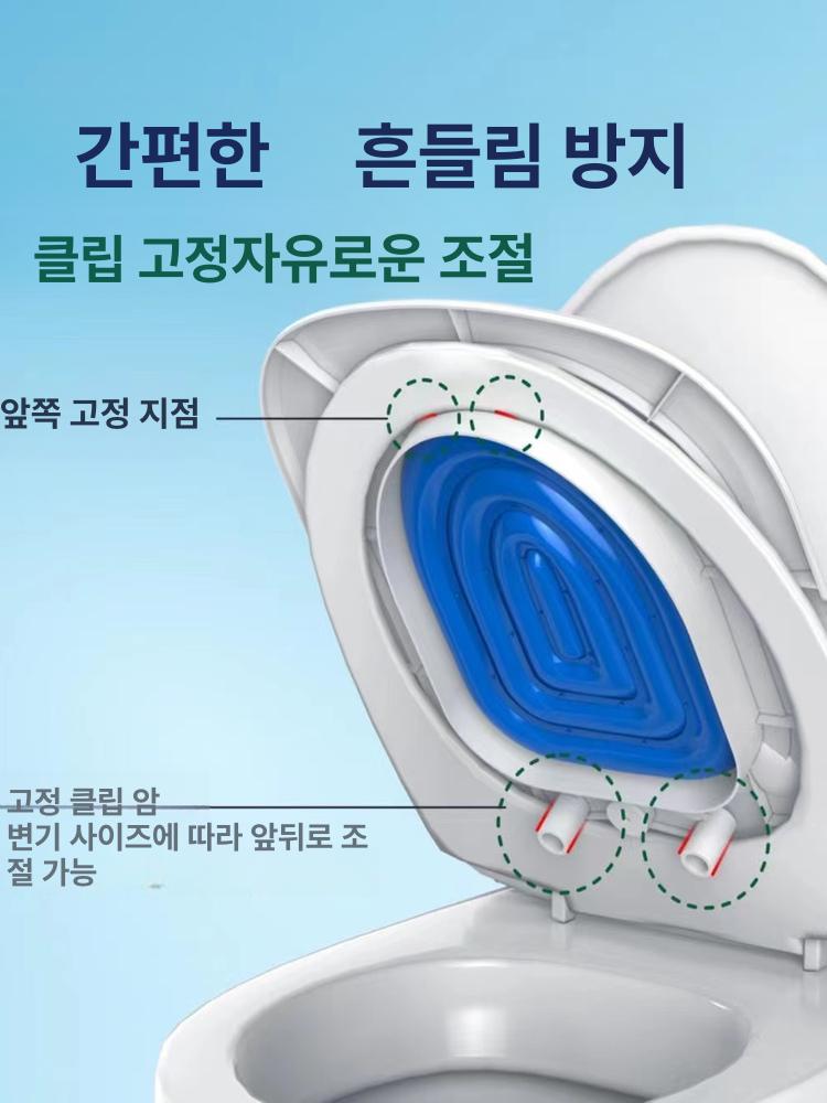 변기유도 배변커버 고양이 반려동물 화장실 훈련키트 연습 블루 스트랩 2개 - 상세 이미지 5