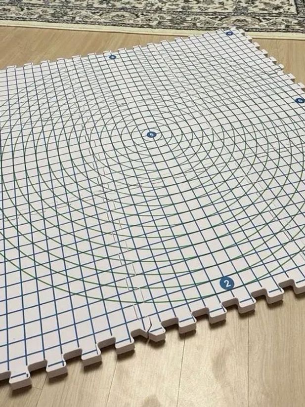 뜨개질 매트 고정 블로킹 보드 핀 DIY 패드 니트 극세사 화이트 세트 - 상세 이미지 3