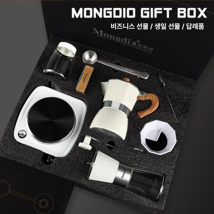 모카포트 커피메이커 가정용 에스프레소 모카 인덕션 가스겸용 커피포트 세트 - 상세 이미지 3