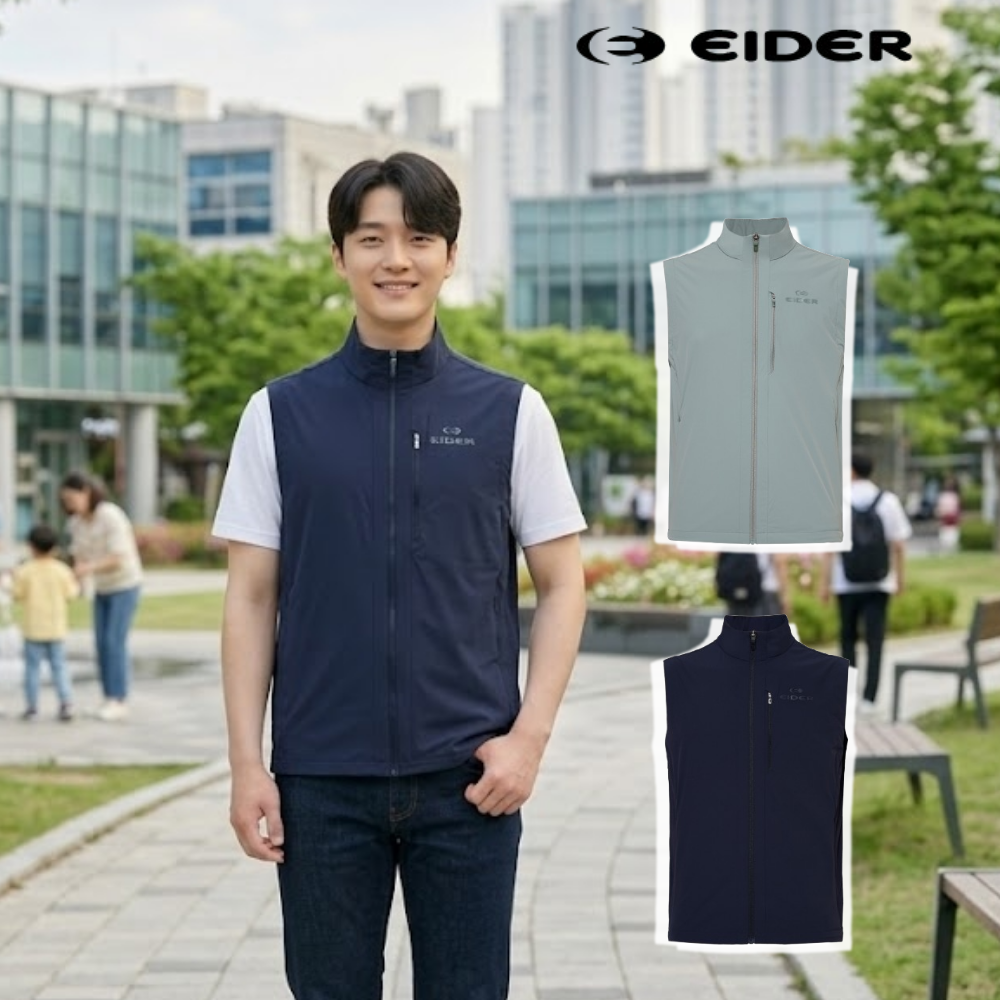 아이더 남성 여름 조끼 경량 베스트 등산 아웃도어 온더락쉐도우 - 상품 이미지