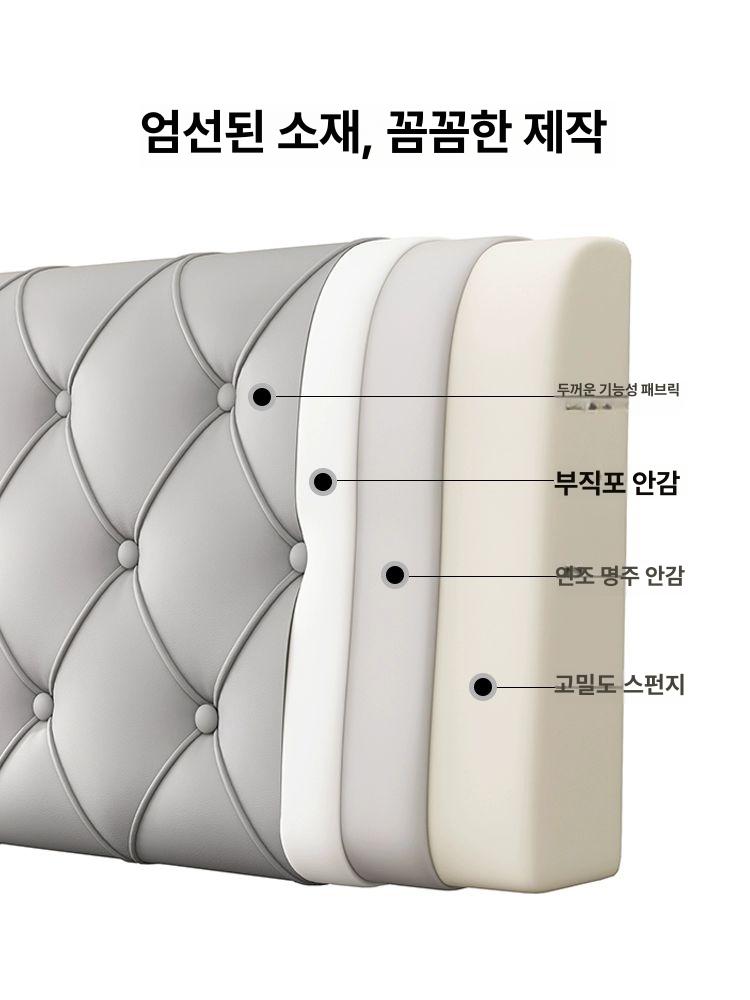 헤드 쿠션 침대 벽면 헤드보드 머리판 프레임 벽부착 패드 - 상세 이미지 2