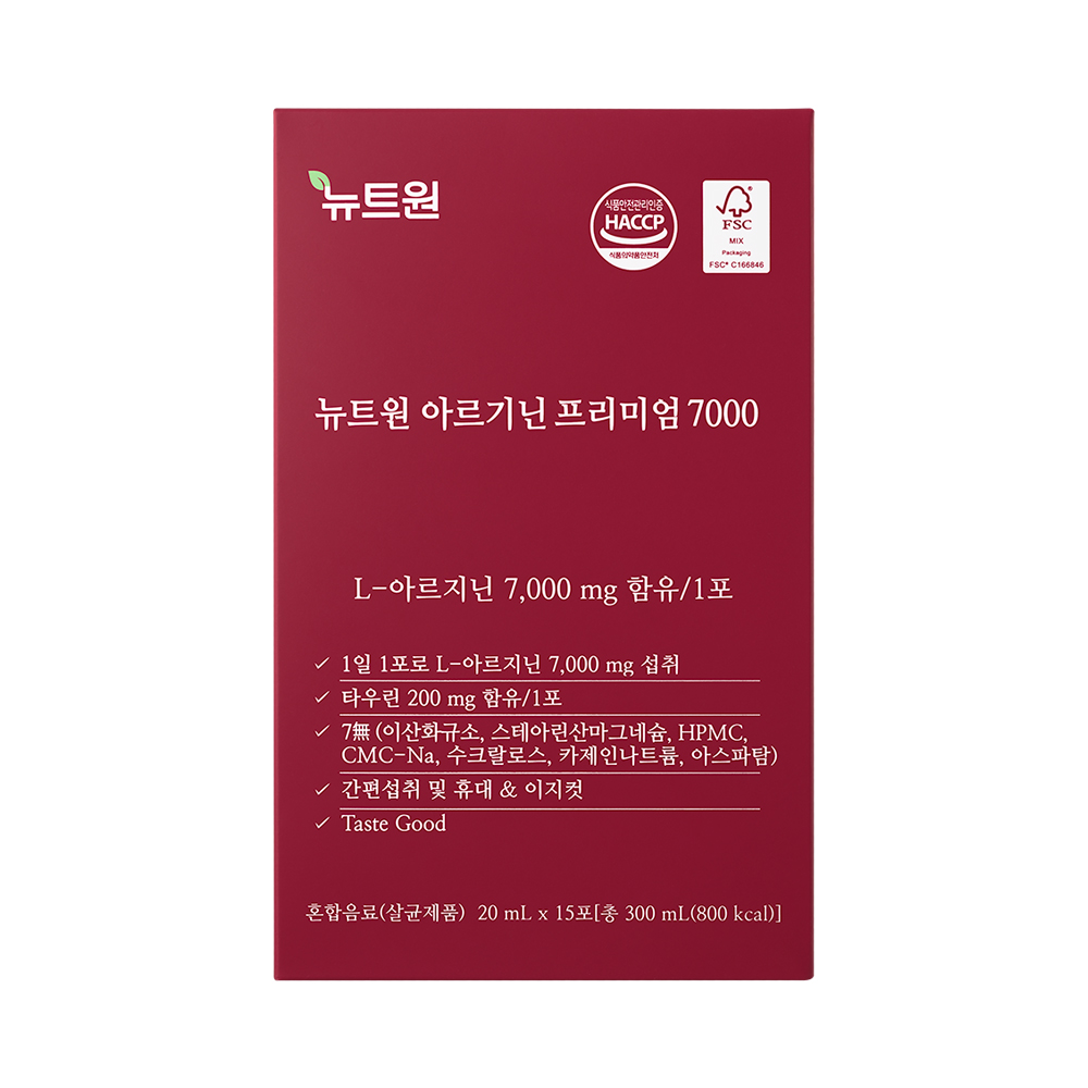 뉴트원 아르기닌 프리미엄 L 7000mg 아르지닌 타우린 아연 15포, 6개 이미지 3