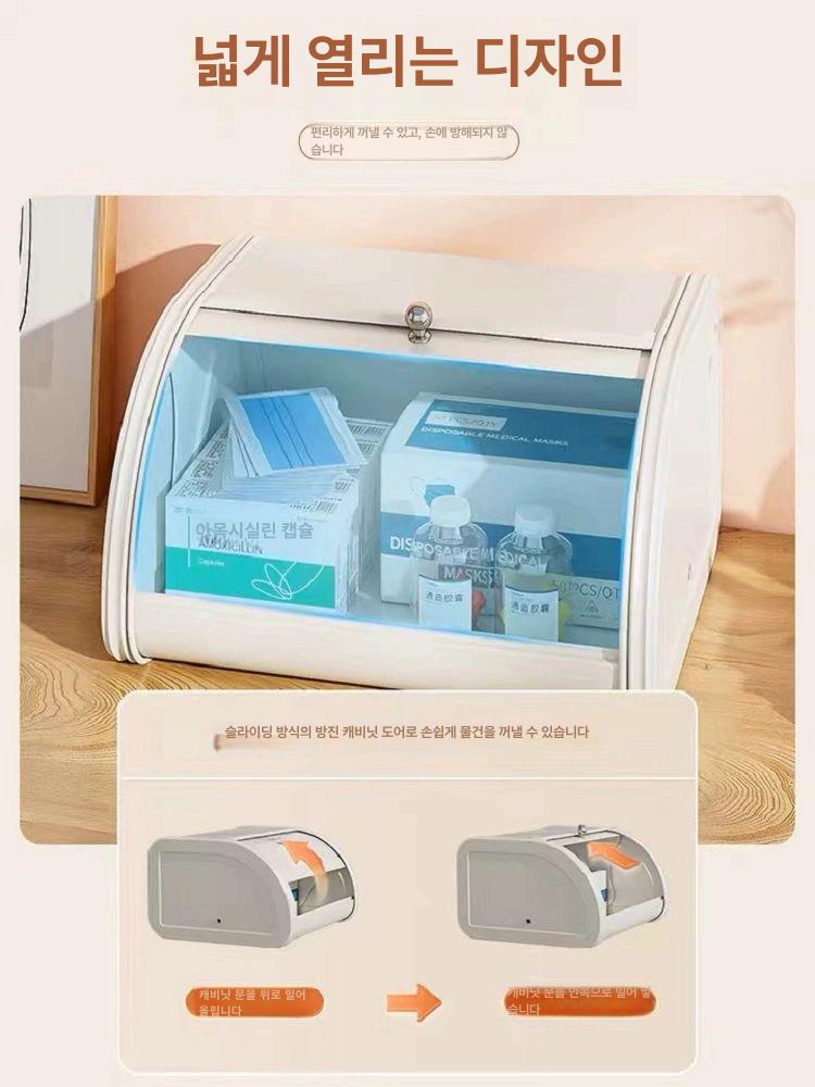 빵보관함 브레드박스 간식 수납함 베이커리 키친 정리함 빵통 보관 - 상세 이미지 5