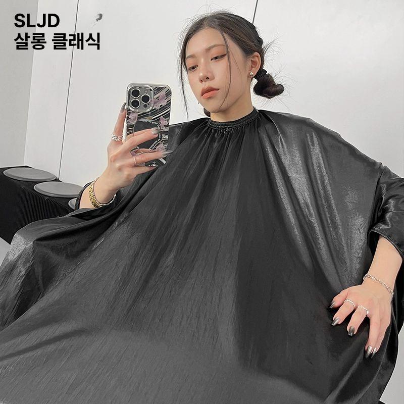 롱 커트보 미용실 새틴 헤어가운 살롱 파마 고급 염색용 프리미엄 - 상세 이미지 4