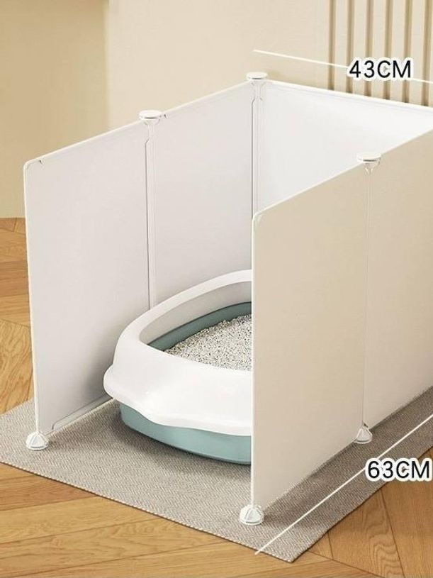 반려묘 화장실펜스 고양이 가림막 안심 방지휀스 격리 애완동물 울타리 - 상세 이미지 4