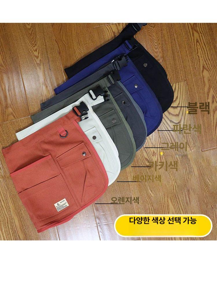 멀티 앞치마 포켓 카페 다용도 하프 공방 작업복 목공 미용실 허리끈 - 상세 이미지 2