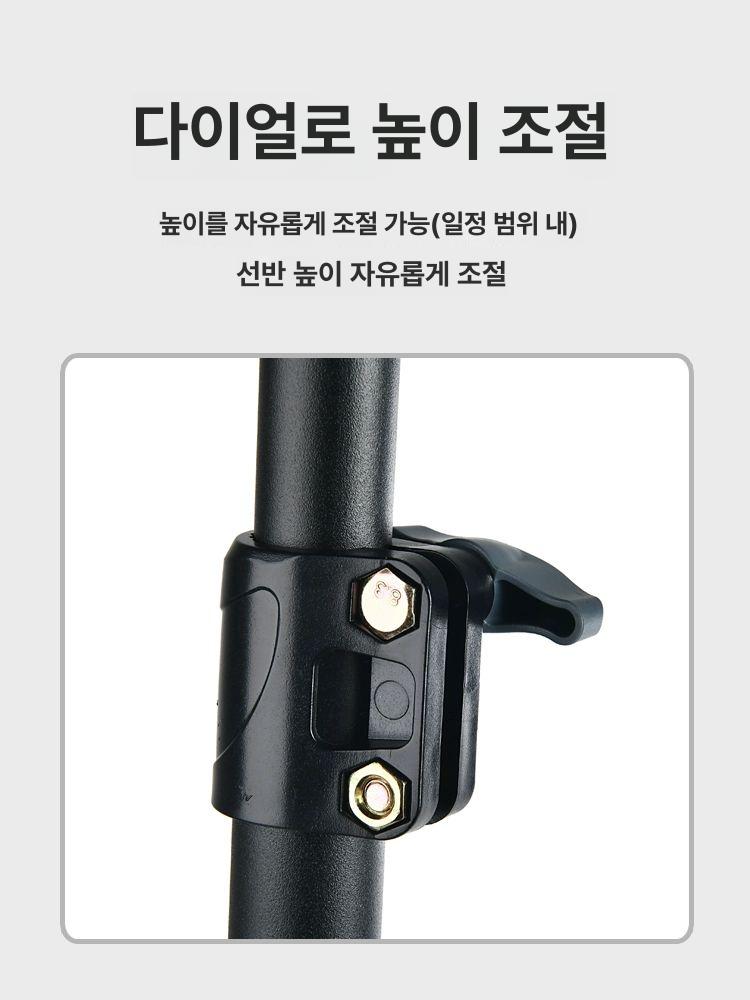 휴대용 스탠드 수액걸이 이동식 높이조절 폴대 투석용 정맥 거치대 - 상세 이미지 3