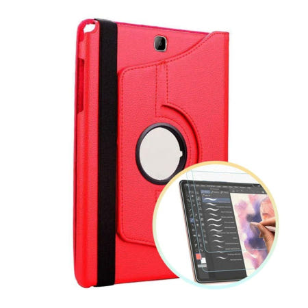 회전 플러스 케이스+종이질감 필름 갤럭시탭S9 2매