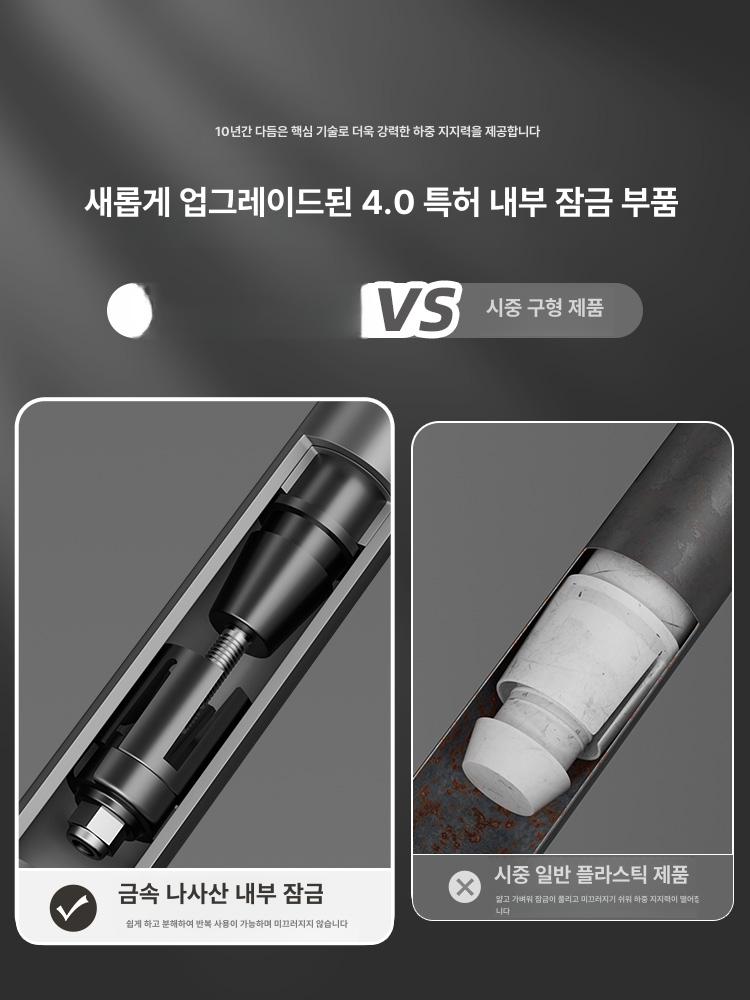빨래봉 건조대 천정 행거 천장형 옷걸이 자동 베란다 빨래 고정식 실내 - 상세 이미지 5