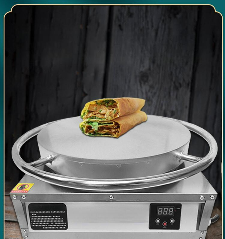 크레페기계 크레이프 만들기 회전 또띠아 팬케이크 40 모델 디지털 디스플레이 제어 3500W - 상품 이미지