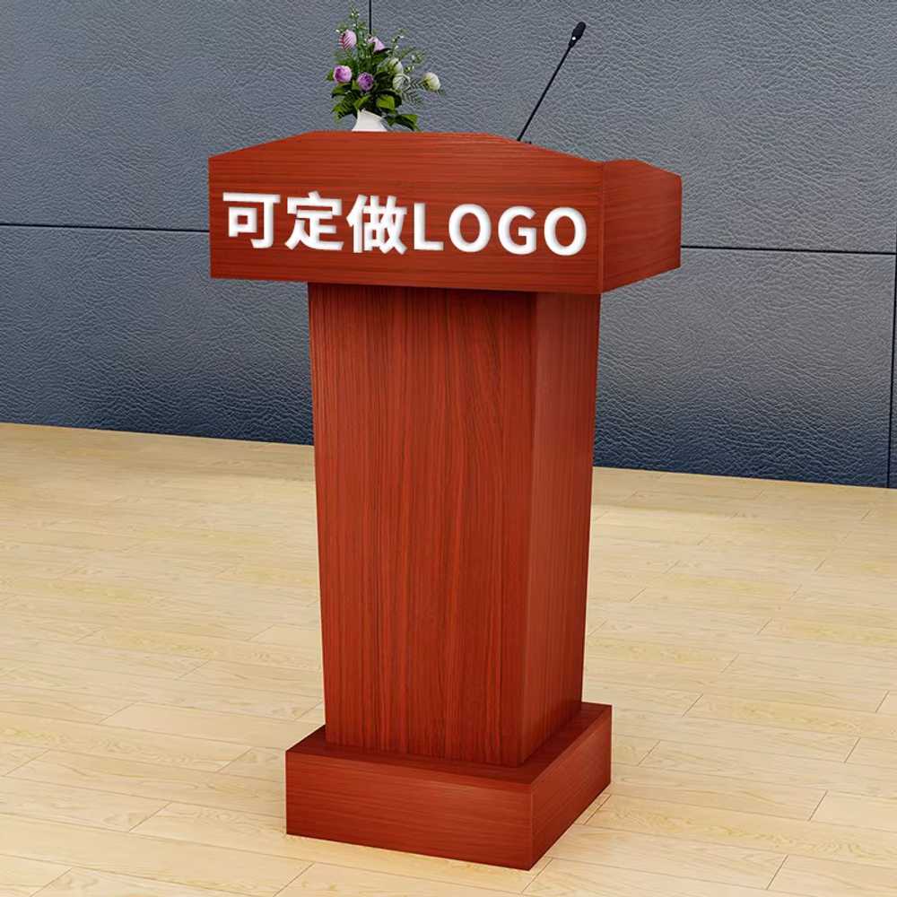 학교 연설대 강의대 호텔 사회자 안내 데스크 강연대 기본형 - 상세 이미지 3
