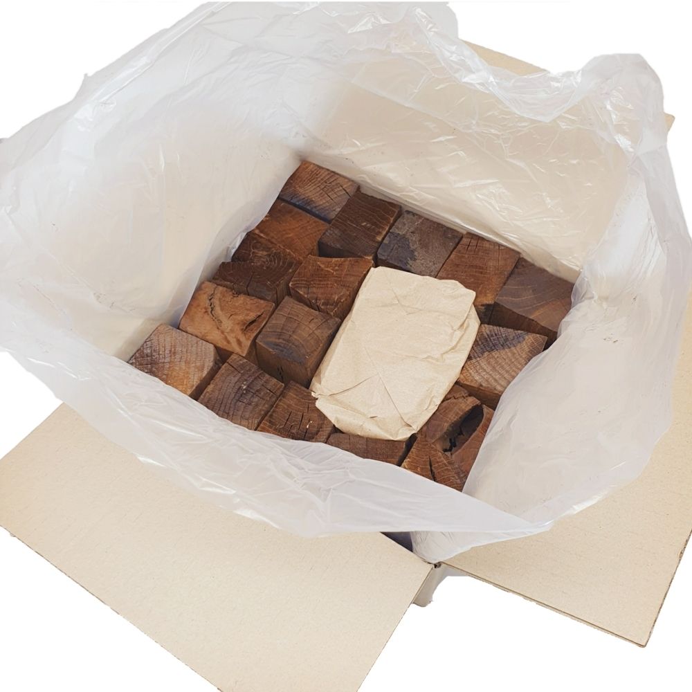 우주캠핑 미니장작 5kg 전문캠퍼 고열처리 참나무 이미지 3