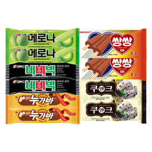 [인기 5종 구성] 빙그레·해태 아이스크림 종합세트 (메로나/비비빅/누가... 맛있게 먹은 솔직 후기 - 상품 이미지 1