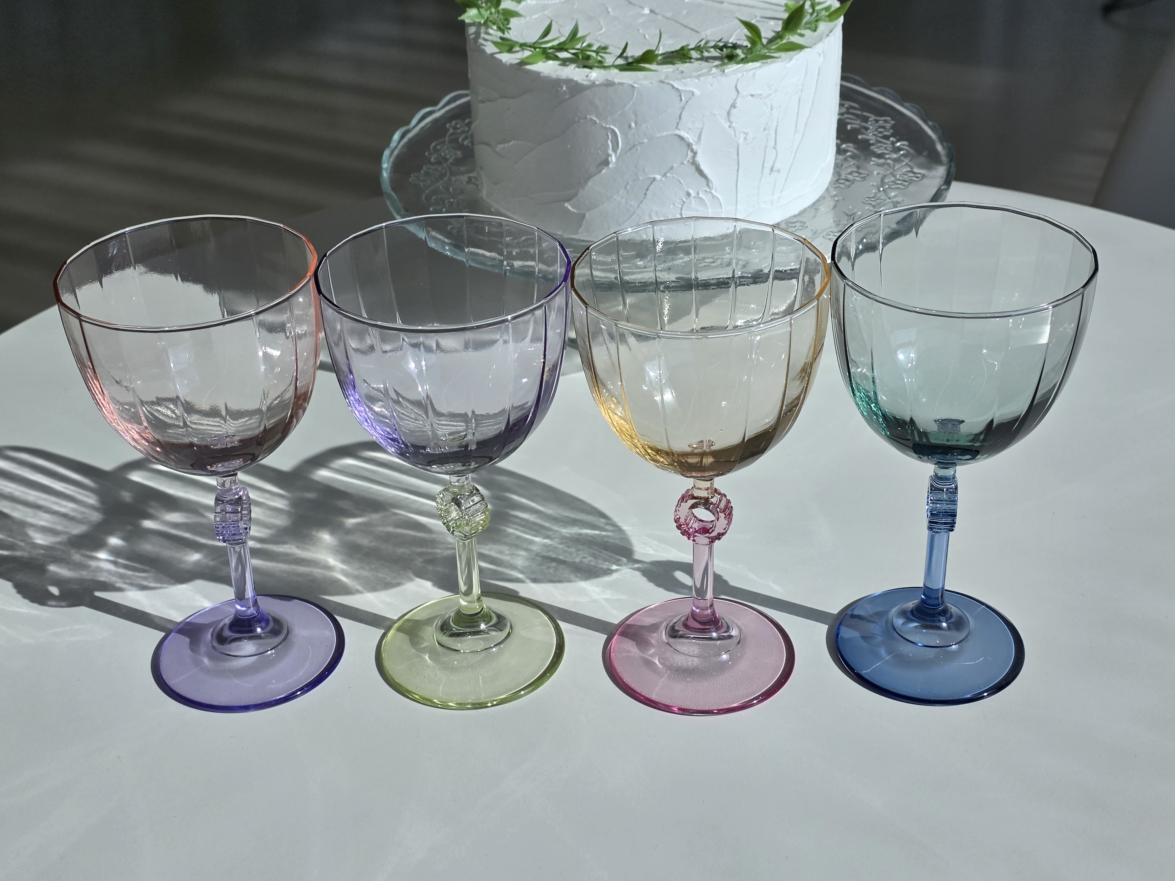 디얼리 터키산 투톤 오로라 와인잔 글라스 4P세트 270ml 홈파티 선물 이미지 8