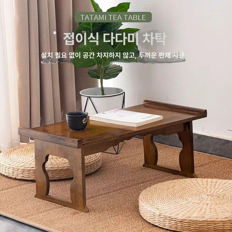 다과상 접이식 빈티지 소반 반상 찻상 고풍 전통 교자상 티테이블 - 상세 이미지 2