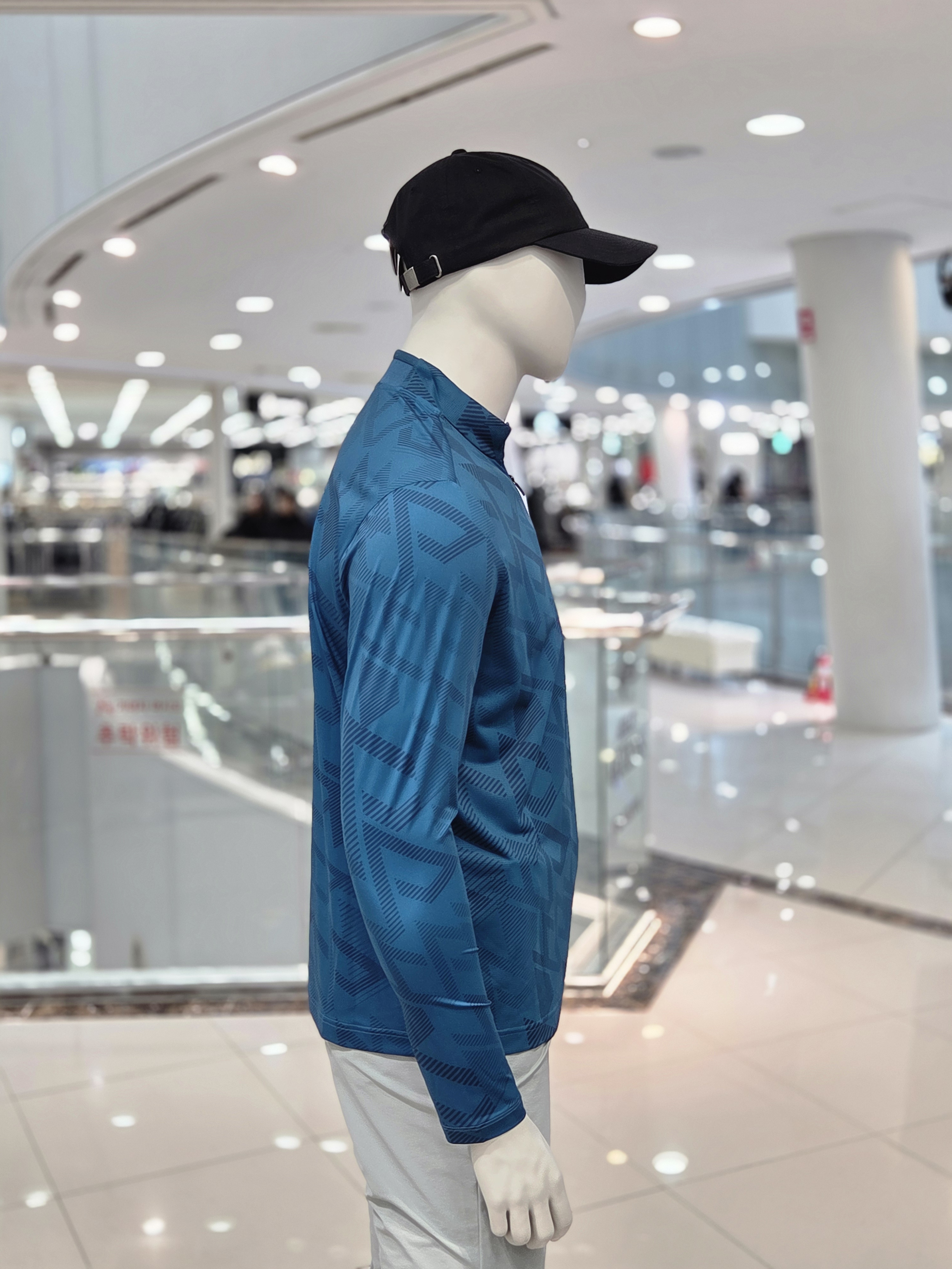 아이더 남성 여름 긴팔 냉감 기능성 아웃도어 반집업 티셔츠 MM25202 이미지 7