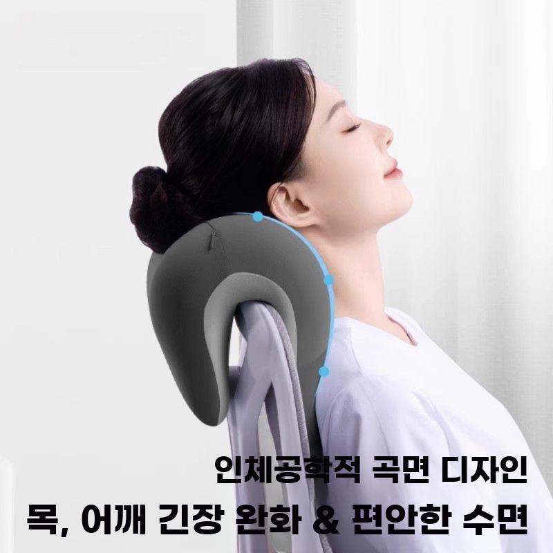 다용도 베개 의자 목받침 엎드려베개 낮잠 목받침대 머리받침 그레이 - 상세 이미지 3
