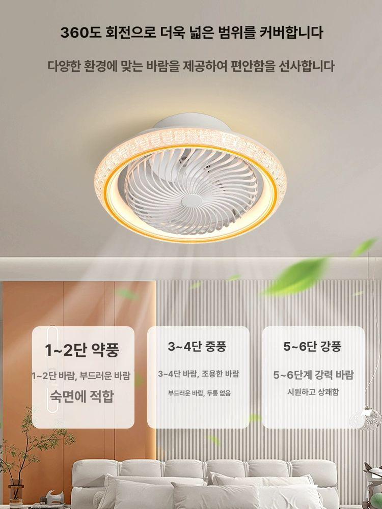 LED 써큐레이터 실링팬 레일형 천장형선풍기 조명 리모콘 회전 - 상세 이미지 4