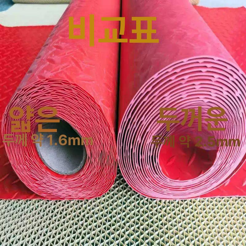 논슬립 매트 미끄럼방지 고무 작업장 깔판 PVC 업소용 공장 건식발판 베란다 안전 - 상세 이미지 3