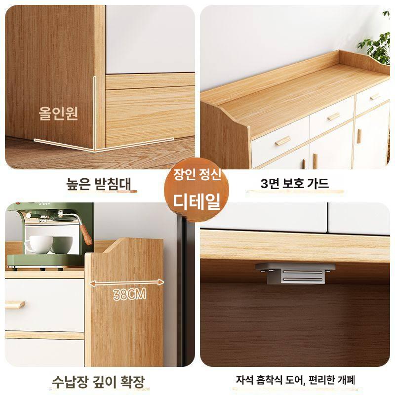 낮은 이불장 원룸 원목 수납장 침실 미니 장롱 정리장 - 상세 이미지 5